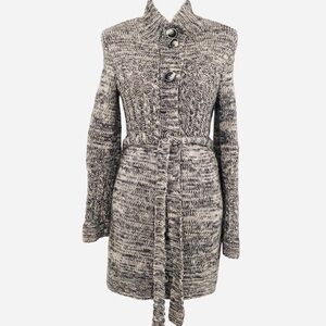 Vintage Y2K Cardigan Sweater with belt Alpaca Wool Blend Vintage Size Medium